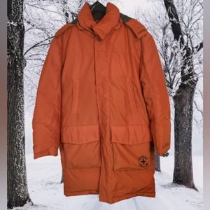 Strellson Swiss Cross Men's Hooded Down Lined Heavyweight Winter Coat, Size: 42R